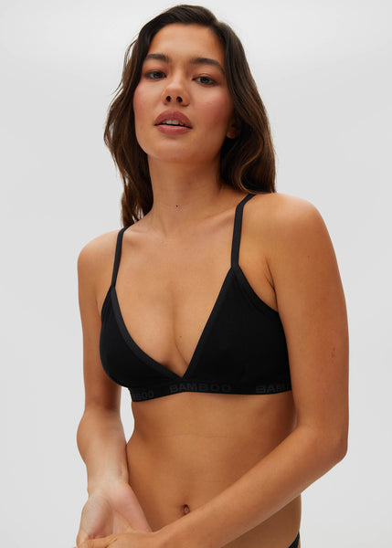 Bamboo bralette with predatory accents