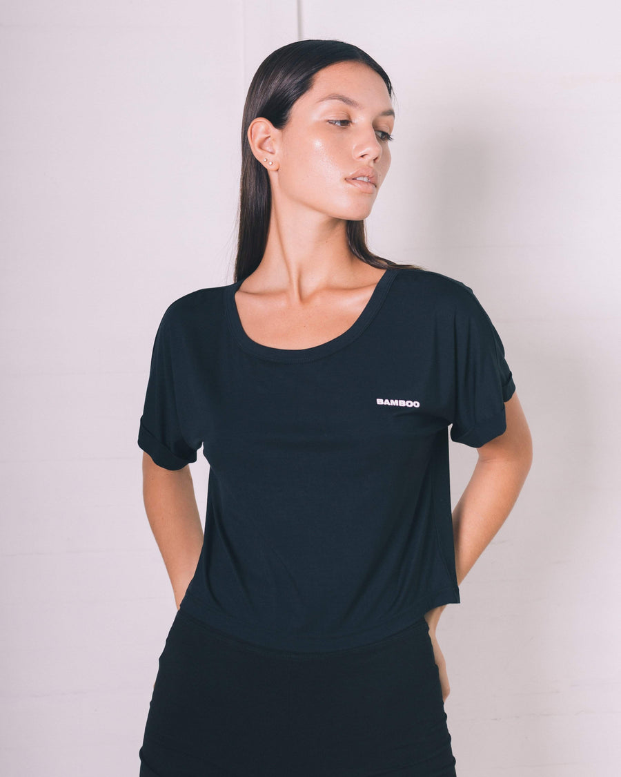 Women Crop Top Short Sleeve – Bamboo Underwear