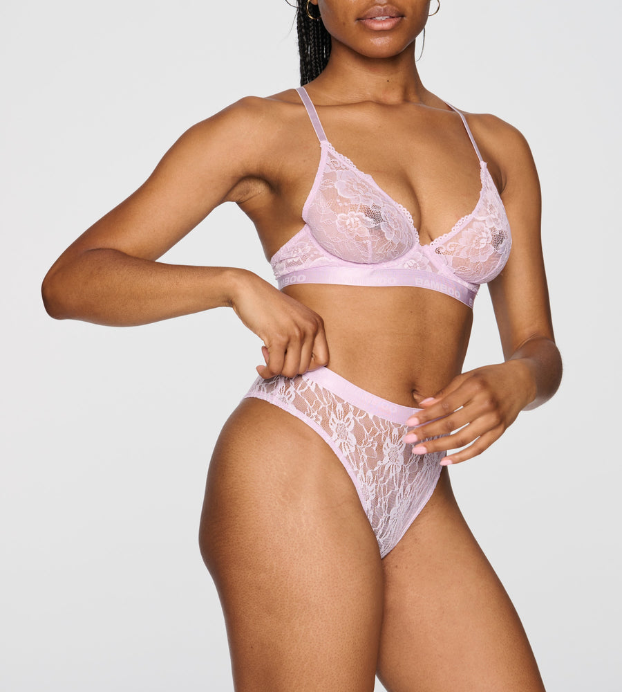 Comfy Wide Band Lace + Bamboo Bralette – MADI Apparel