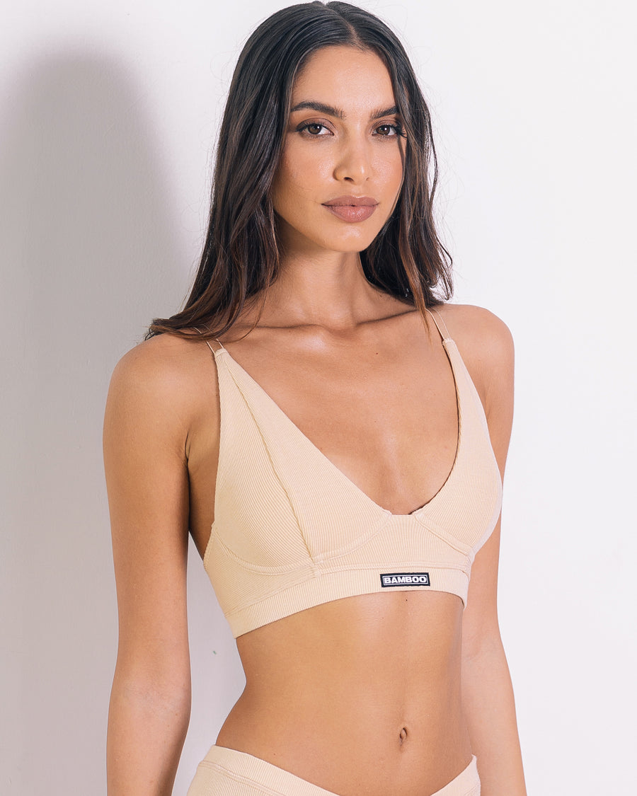 Ribbed Defined Bralette – Bamboo Underwear