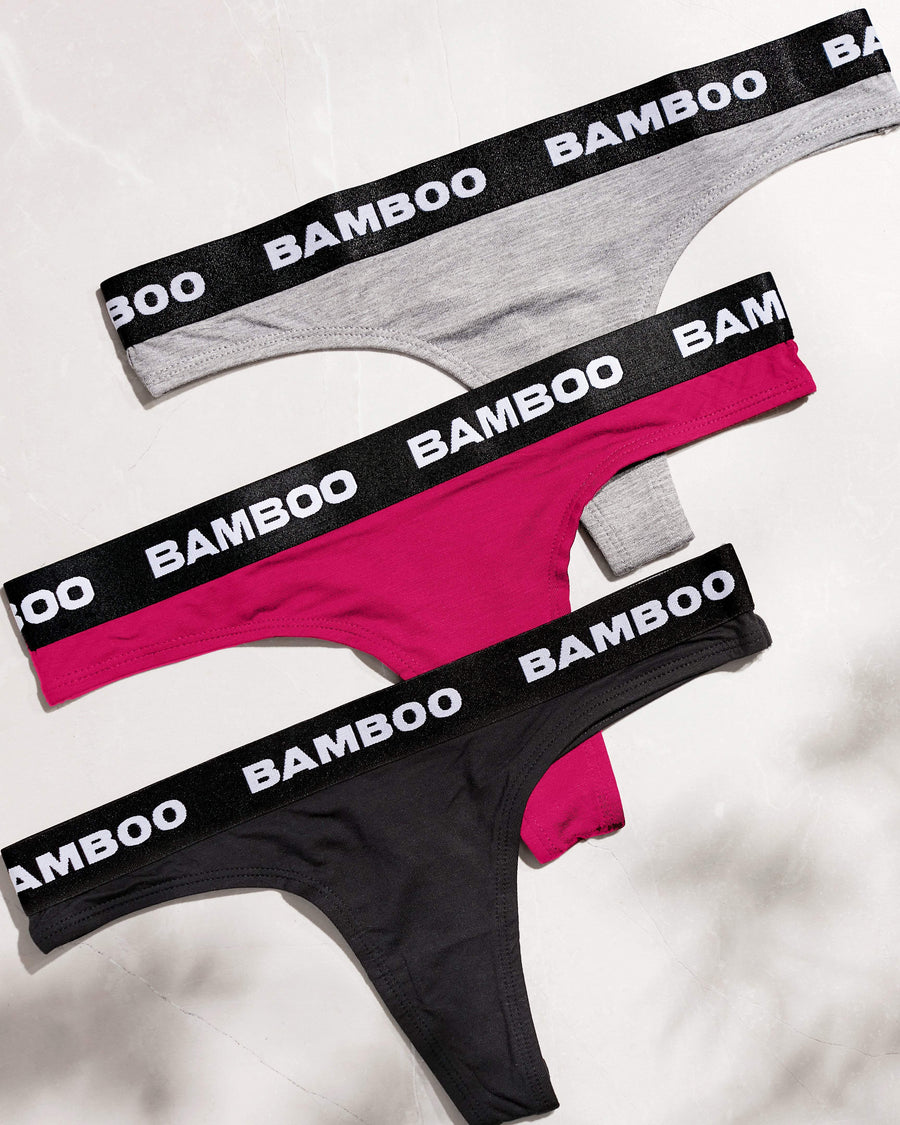 Women's Bamboo/Cotton Thongs Style Underwear – Spun Bamboo
